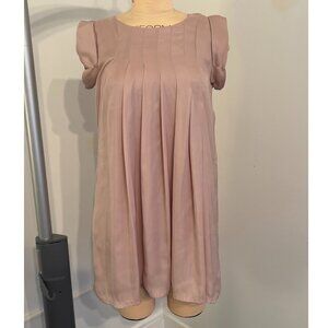 Babydoll Pleated Mini Dress